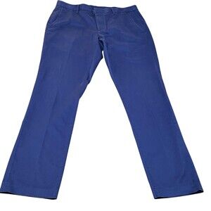 Bonobos Monday Pants Mens 34x31 Blue Tailored Chino Slim Straight Stretch
